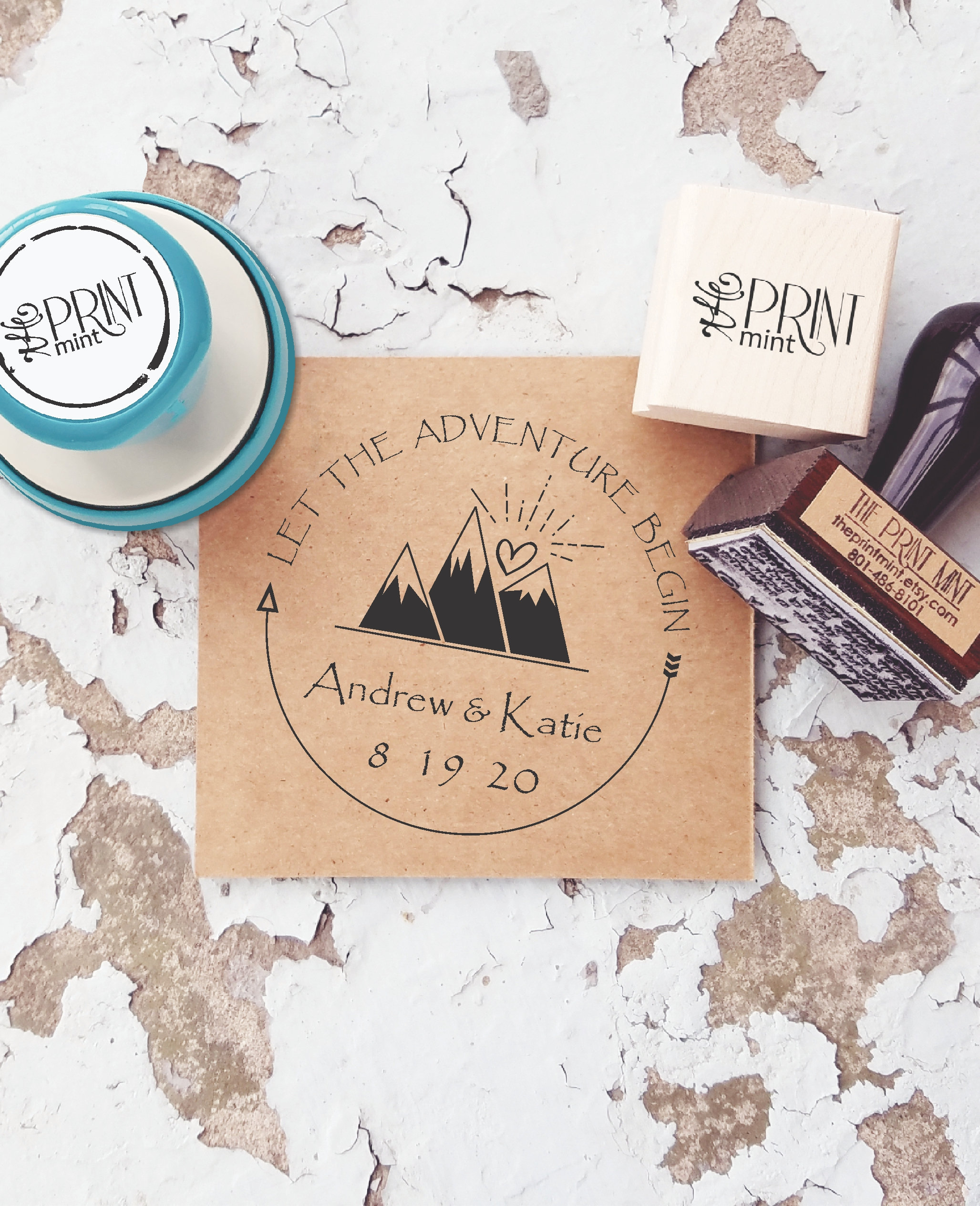 Mountain Stamps Mountain Wedding Outdoor Stamp Adventure Etsy