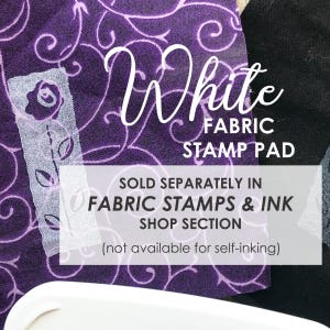 Personalized Fabric Stamp, Sewn By Tags Fabric Stamp, Permanent Fabric Ink or Self-inking, Made By Quilt Sewing Labels Stamp CS-10382s image 7