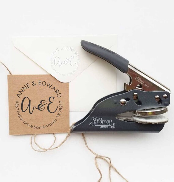 wedding embosser monogram embosser
