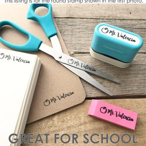 Name Stamp For Clothing and All Surfaces, Daycare Stamp Permanent Ink, Kids Mini Name Stamp, Children's Clothing Labels, Small Name Stamp image 8