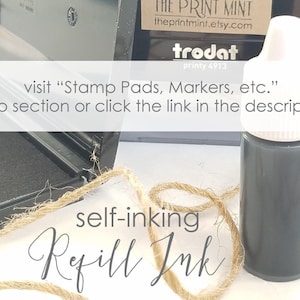 Personalized Kids Name Stamp: Self-Inking Stamper, Traceable Font image 5