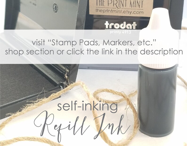 Personalized Kids Name Stamp: Self-Inking Stamper, Traceable Font image 5