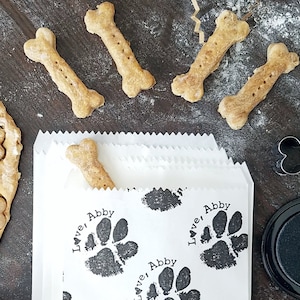 Paw Print Stamp Custom, Dog Paw Rubber Stamp, Custom PetPaw Print Stamp or Self-Inking with Name, Paw Print Keepsake CS-10335 D image 5