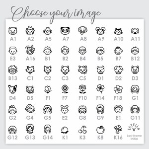 Name Stamp For Clothing and All Surfaces, Daycare Stamp Permanent Ink, Kids Mini Name Stamp, Children's Clothing Labels, Small Name Stamp image 4