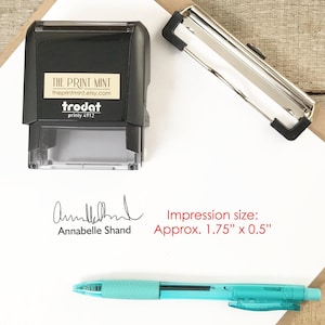 Signature Stamp, Name Self-Inking, Custom Name Stamp, Doctor Stamp Refillable, Personalized Stamper, Nurse Name Self-inking CS-10332 image 6
