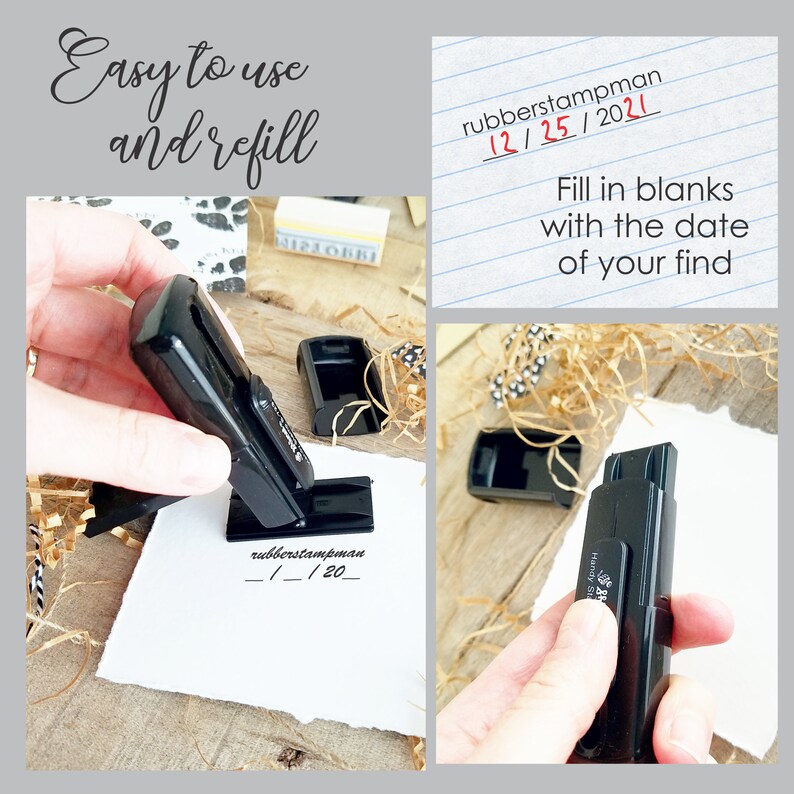 Geocaching Stamp Name Geocache Stamp With Choice of Icons Etsy New