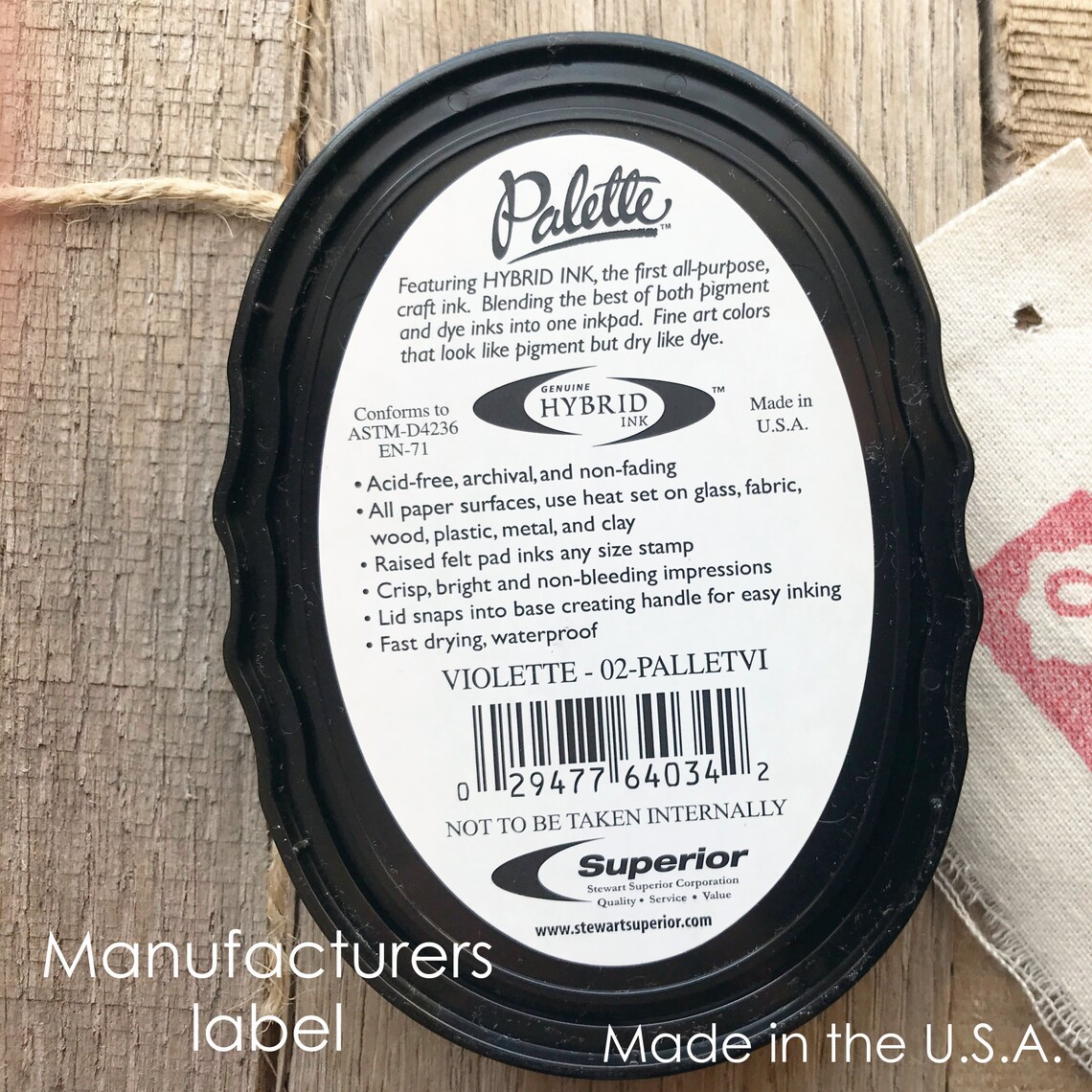 Black Fabric Ink Stamp Pad Fabric Ink Pad for Rubber Stamps Etsy