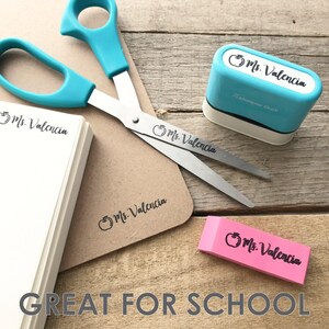 Clothing Stamp with Name, Permanent on Any Surface or Fabric, Personalized Clothing Labels Stamp for Kids and Camp, Self-inking Q41 image 6