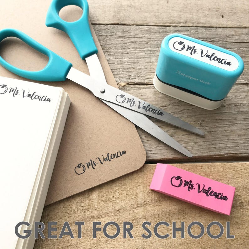 Clothing Stamp with Name, Permanent on Any Surface or Fabric, Personalized Clothing Labels Stamp for Kids and Camp, Self-inking Q41 image 6