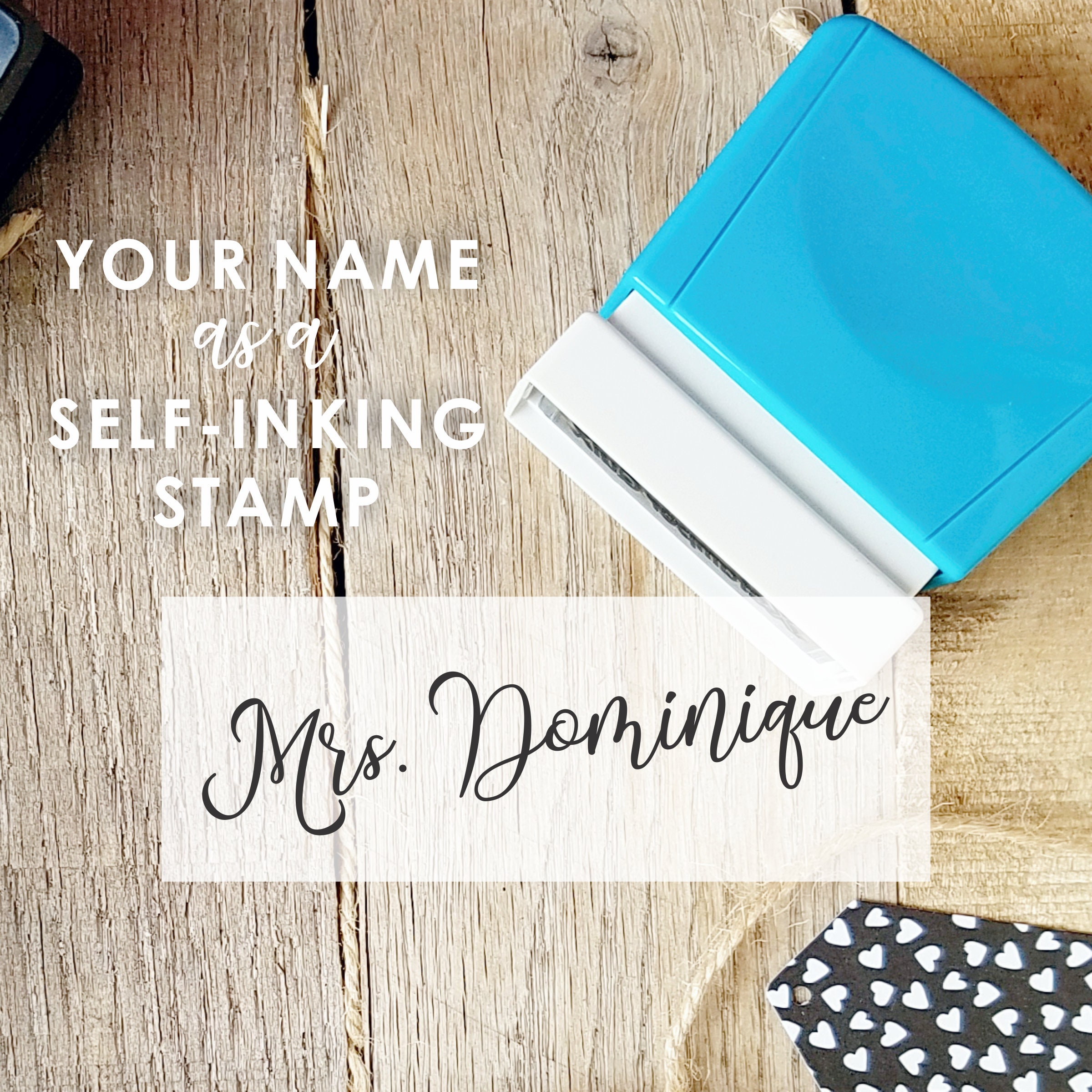 Teacher Name Stamp, Self-Inking Teacher Stamp, Custom Teacher Stamps,…