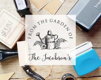 From the Garden of Stamp, Gardeners Gift, Self inking Garden Stamp, Garden Gift,  Garden Favor Stamp, Garden Gift Stamp- 10123