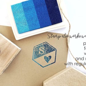 Mini Pottery Stamp: Personalized Initials, Clay Signature Stamp image 5