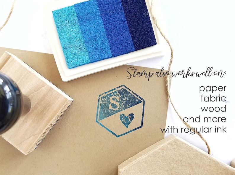 Mini Pottery Stamp: Personalized Initials, Clay Signature Stamp image 5