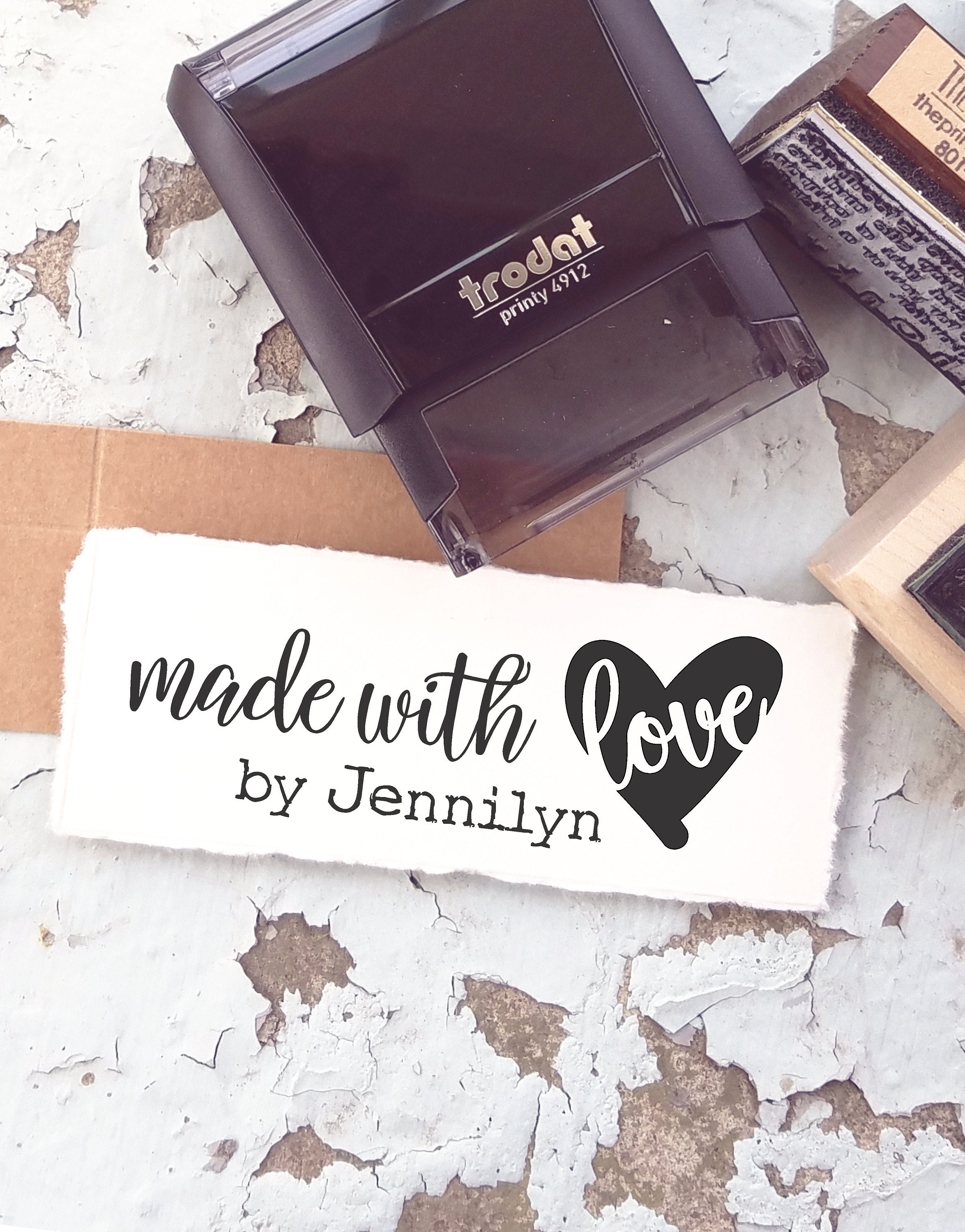 Made by Stamp Handmade by Stamp Custom Made Stamp Handmade Etsy