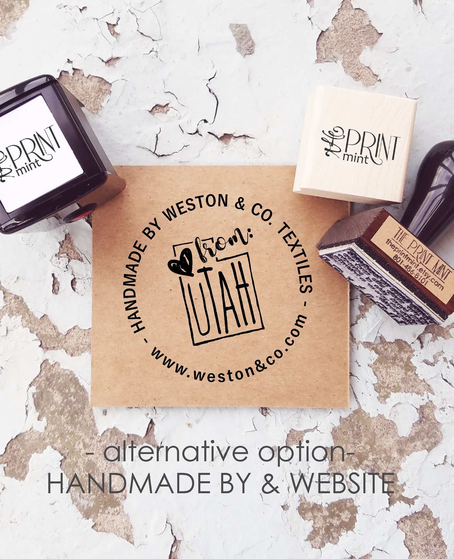 New Jersey Address Stamp or Made in New Jersey Custom Rubber Etsy