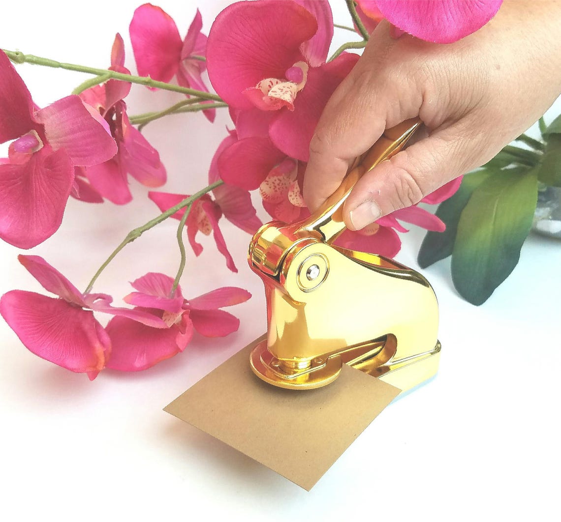 Address Embosser Custom Embosser Return Address Embossing Etsy