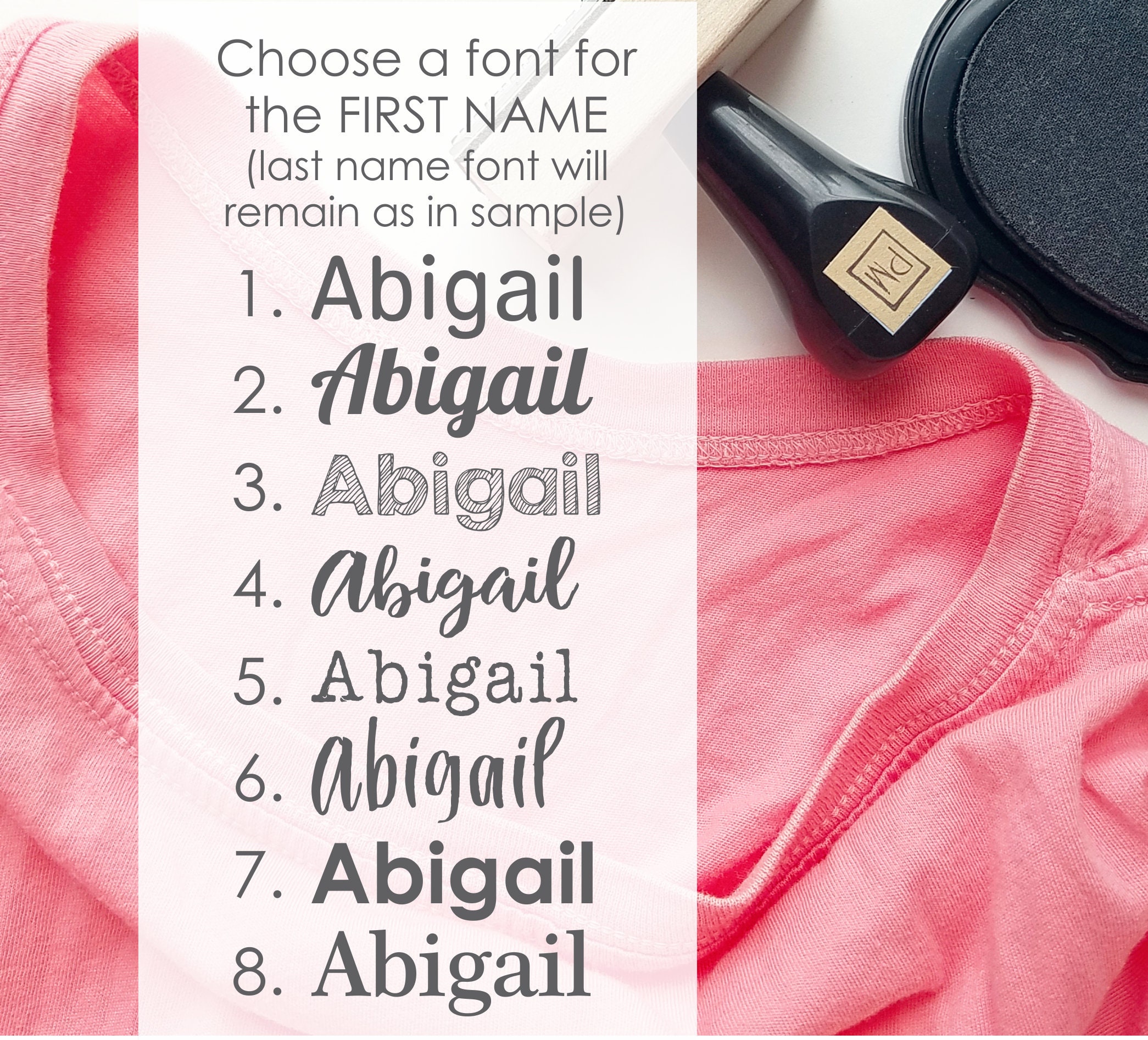 Kids Clothing Labels Stamp and Fabric Ink for Daycare or Camp Etsy Australia