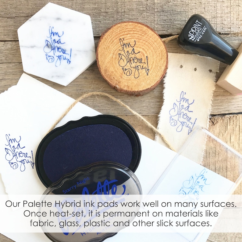 Blue Fabric Ink Stamp Pad Fabric Ink Pad for Rubber Stamps Etsy