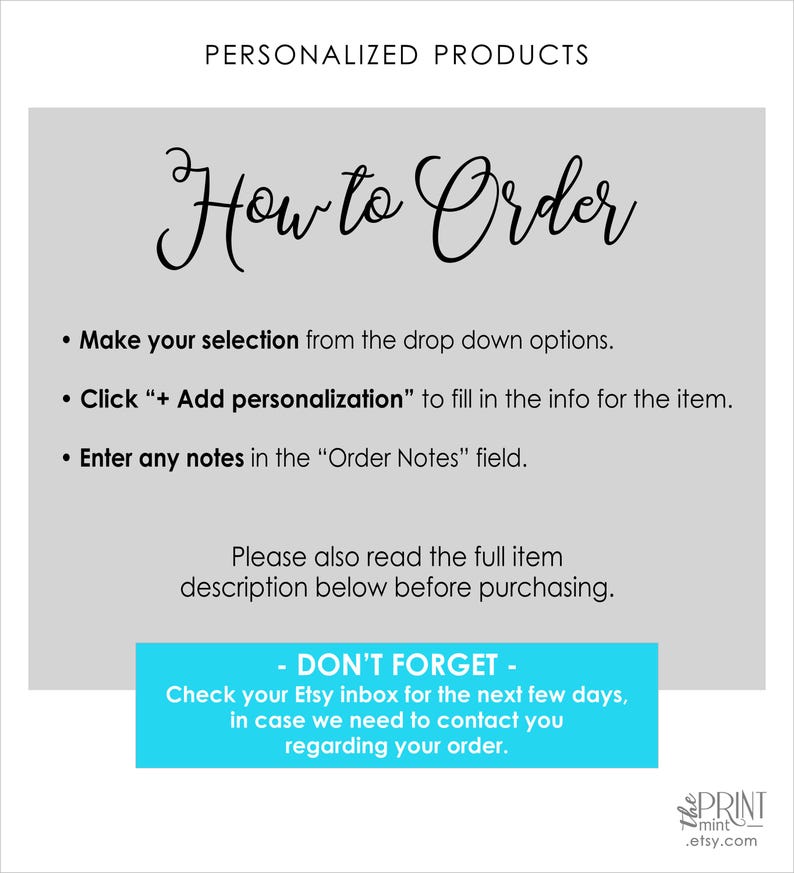 Personalized Products