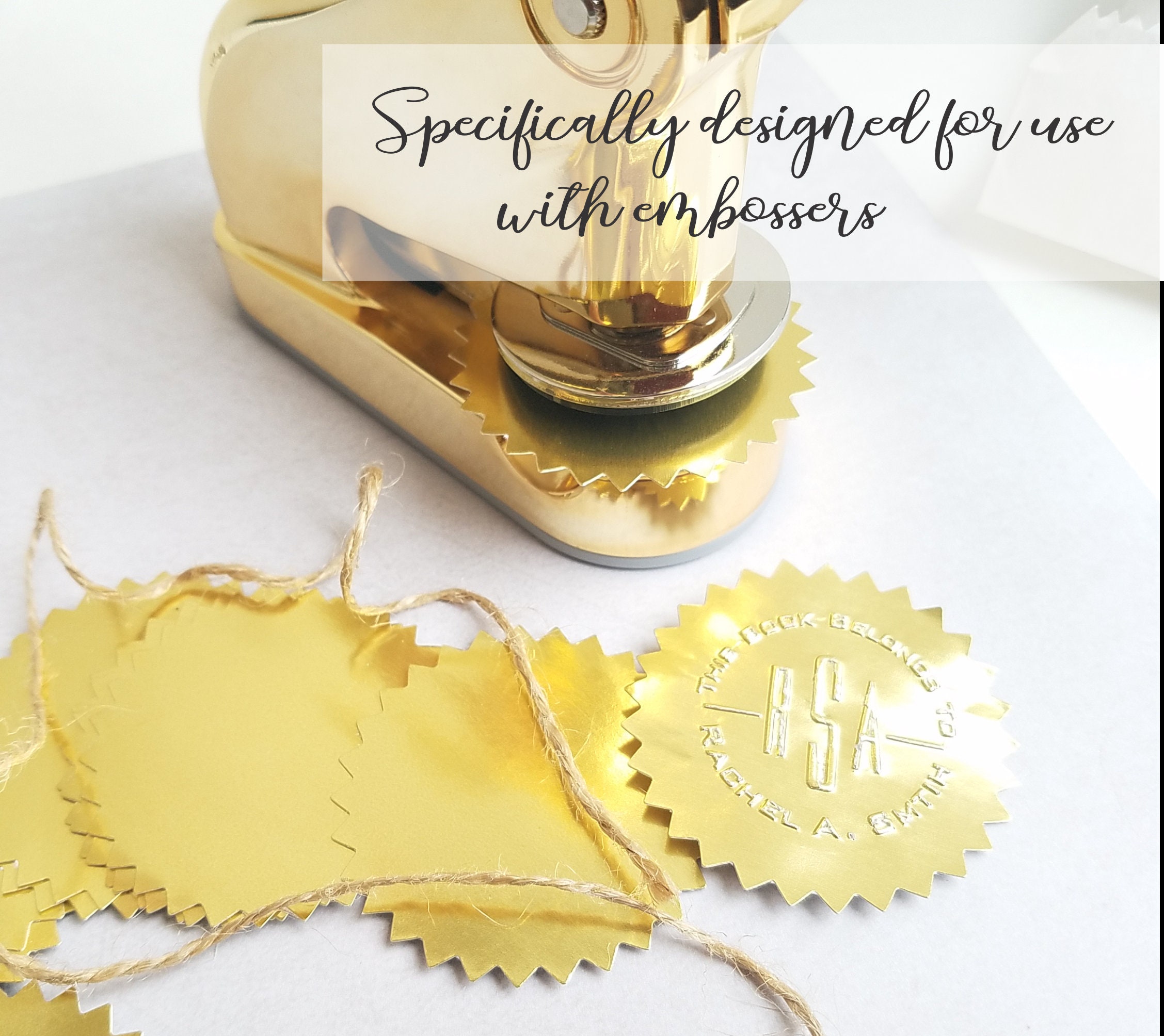 Book Embosser Custom Embossing Stamp Library Embosser Etsy