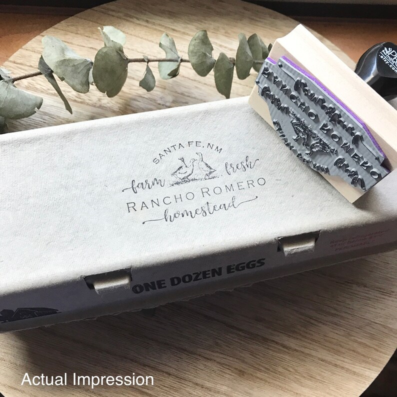 Custom Farm Stamp Personalized Farm Logo Design Homestead Etsy