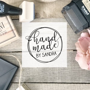 Handgefertigt von Stamp, Hergestellt von Stamper für Karten, Benutzerdefinierte von Stempel, Handgefertigt von Tag Stamp, Hergestellt mit Liebe Stempel, CS-10259