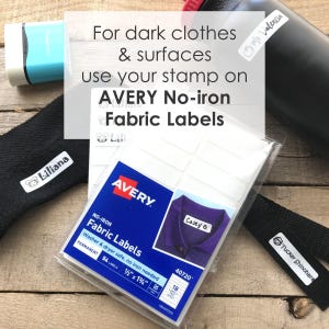 Clothing Stamp with Name, Permanent on Any Surface or Fabric, Personalized Clothing Labels Stamp for Kids and Camp, Self-inking Q41 image 11