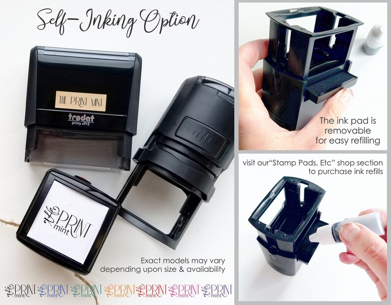 Personalized Kids Name Stamp: Self-Inking Stamper, Traceable Font image 4