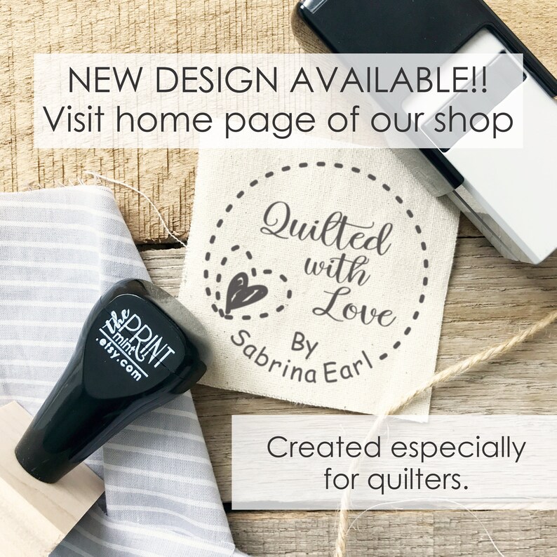 Personalized Fabric Stamp Sewn by Tags Fabric Stamp Etsy