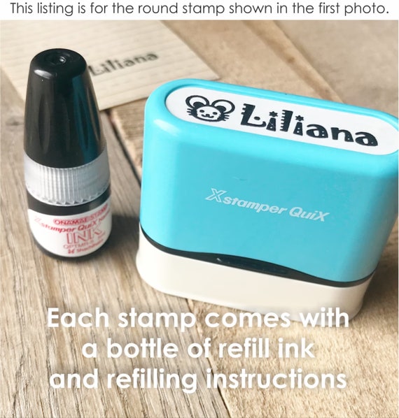 Name Stamp for Clothing Kids,Customized Name Stamp for School Supplies,  Personazlied Name Stamp,Clothes Stamp for Kids Waterproof, Custom Label  Stamp