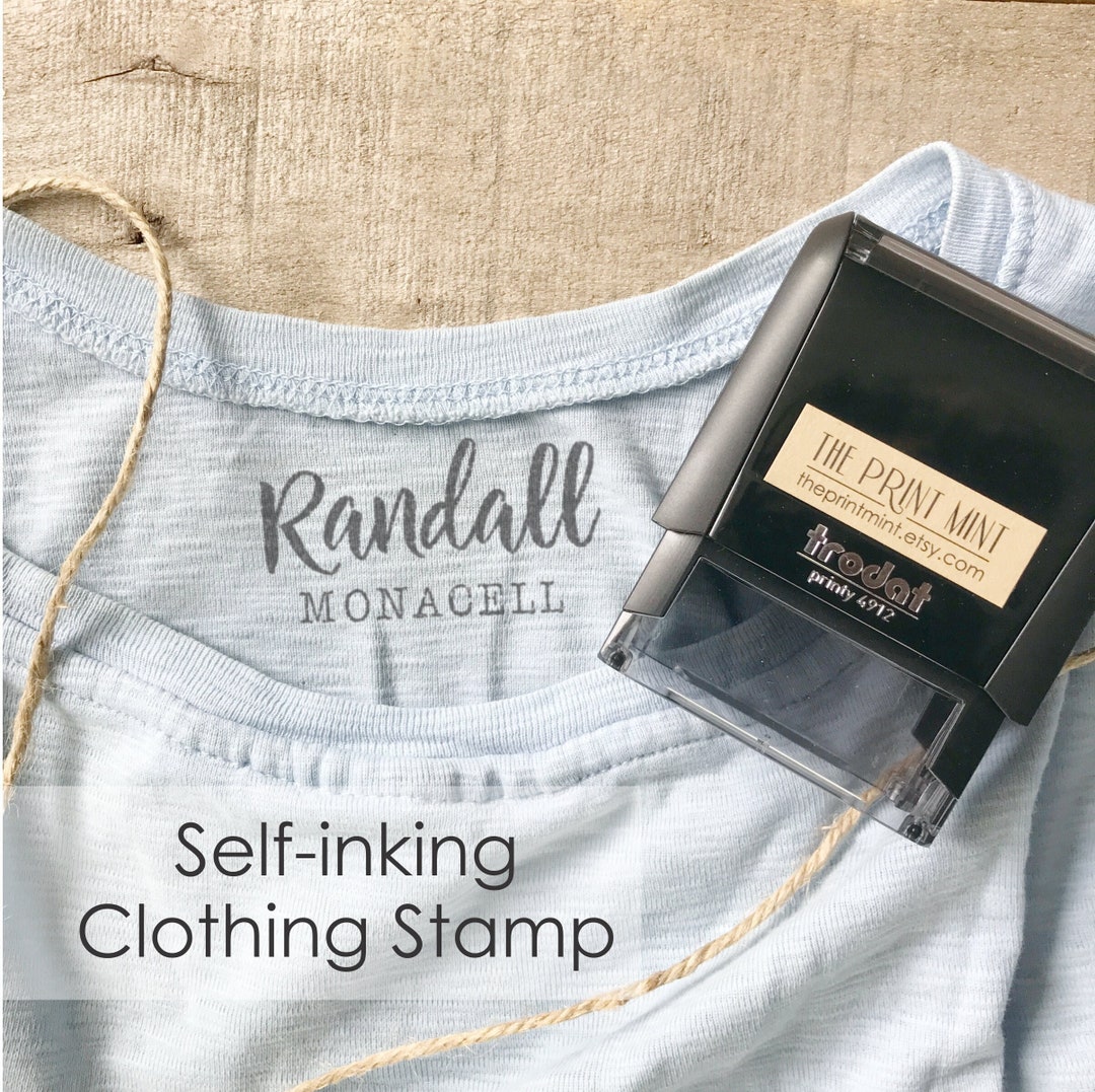 Name Stamp for Clothes Self-inking, Tagless Clothing Labels, Nursing Home  Clothing Labels Stamp, Custom Camp Clothing Stamp, CS-10368 