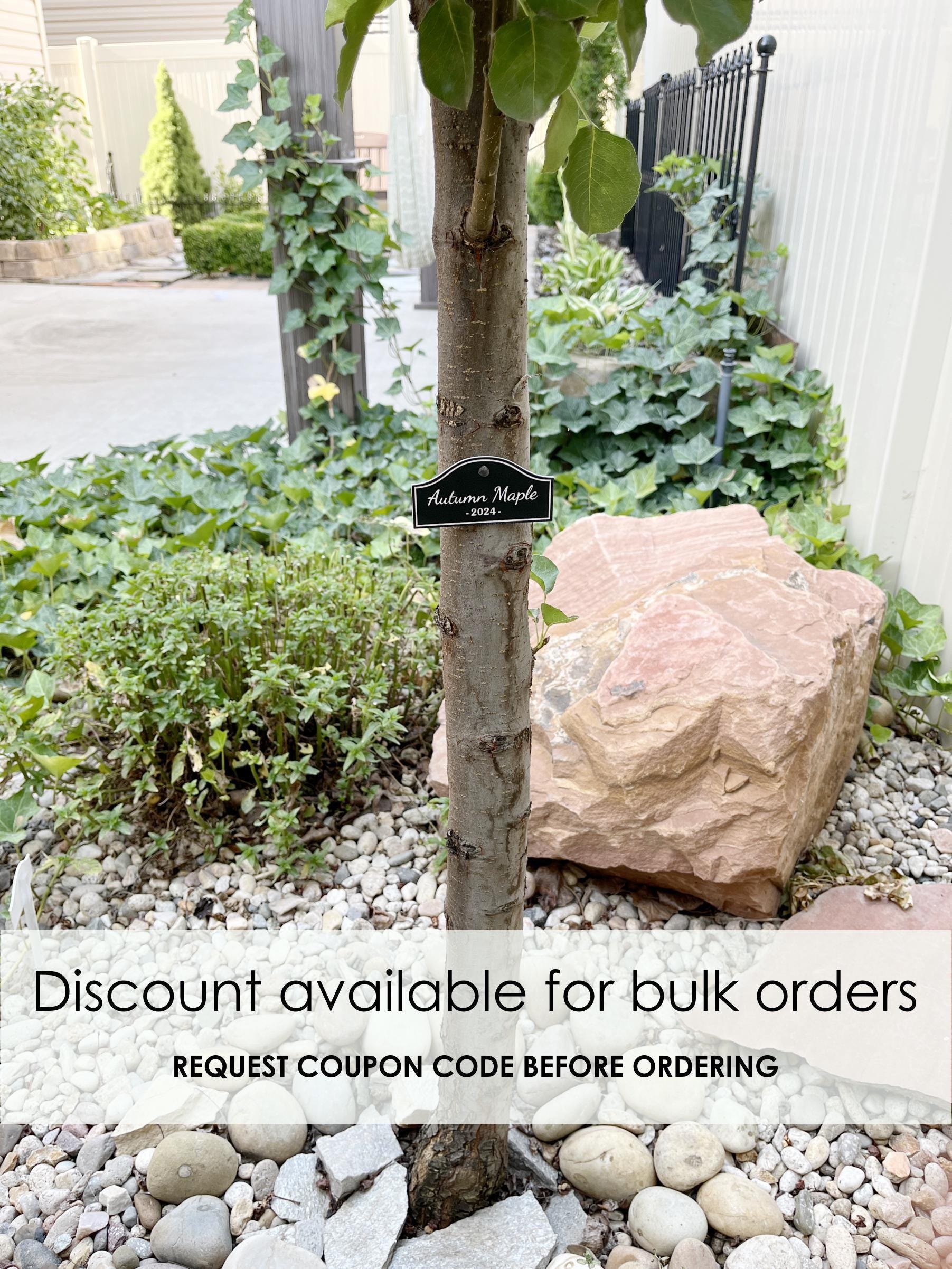 Tree Tags, Tree Memorial Sign, Custom Labels for Trees, Small Tree ...