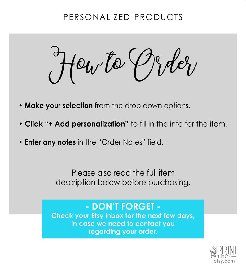 Personalized Products