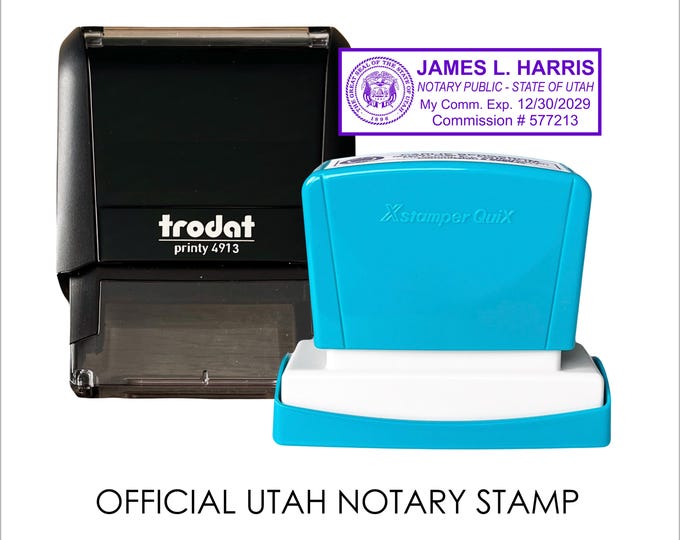 Featured listing image: Self-Inking Utah Notary Stamps