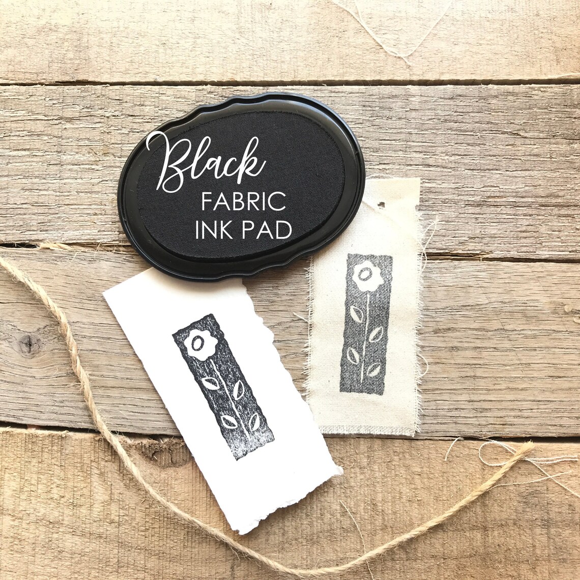 Black Fabric Ink Stamp Pad Fabric Ink Pad for Rubber Stamps Etsy