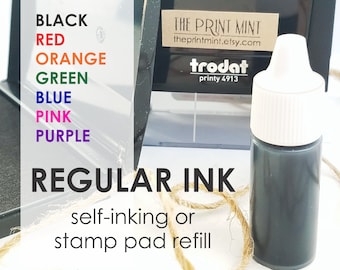 Recarga de tinta regular para sello de entintado o almohadilla de sello: 7 colores