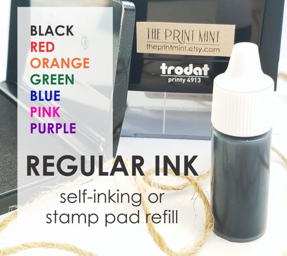Regular Ink Refill for Self-inking Stamp or Stamp Pad 7 Colors 