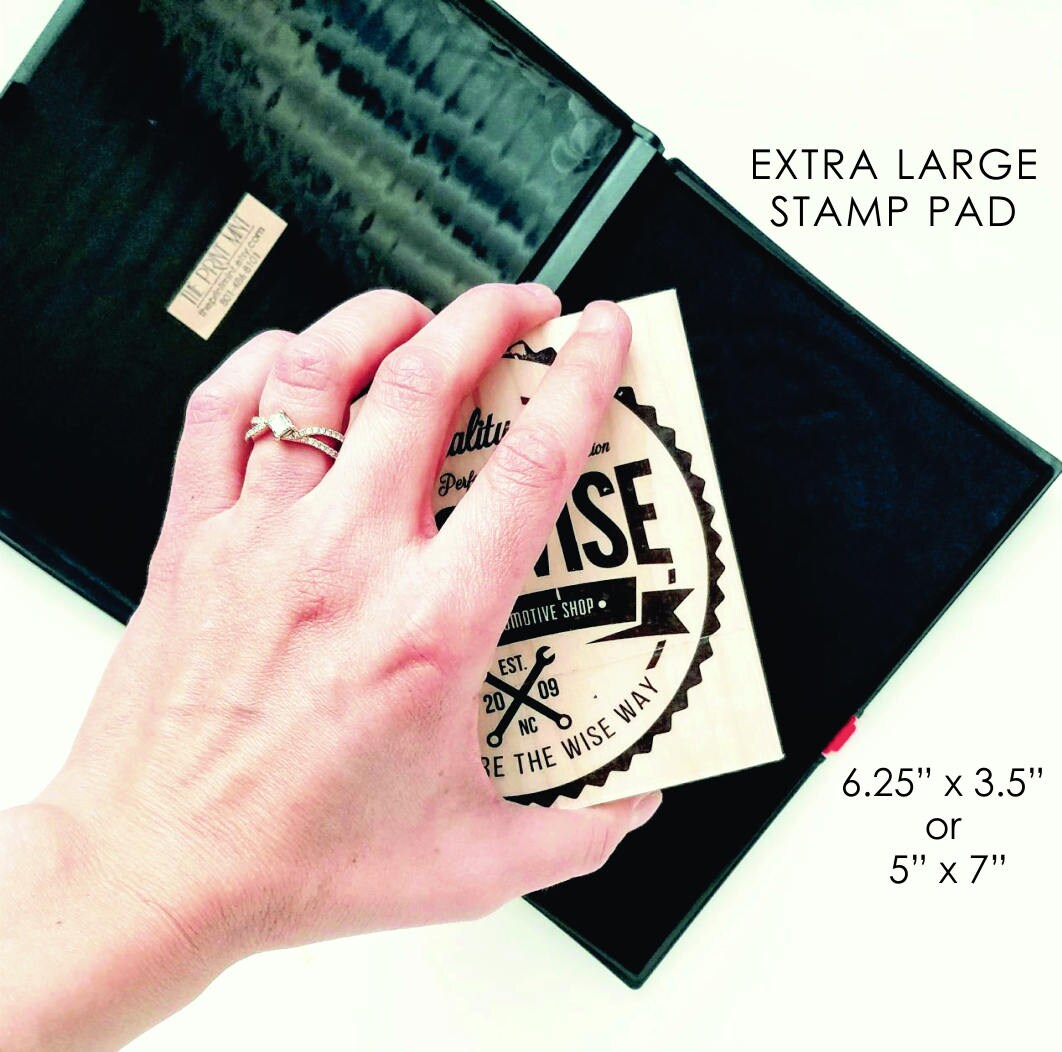 No.3 Stamp Pad, 5 inch x 7 inch, Black, Size: 5 x 7