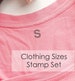 Clothing Labels Sizes Stamp Sets, S M L XL and More Sizes Stamps, Fabric Stamp Ink for Custom Labels, Personalized Labels CS-10370 