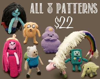 All Eight (8) Adventure Time Amigurumi Crochet Patterns