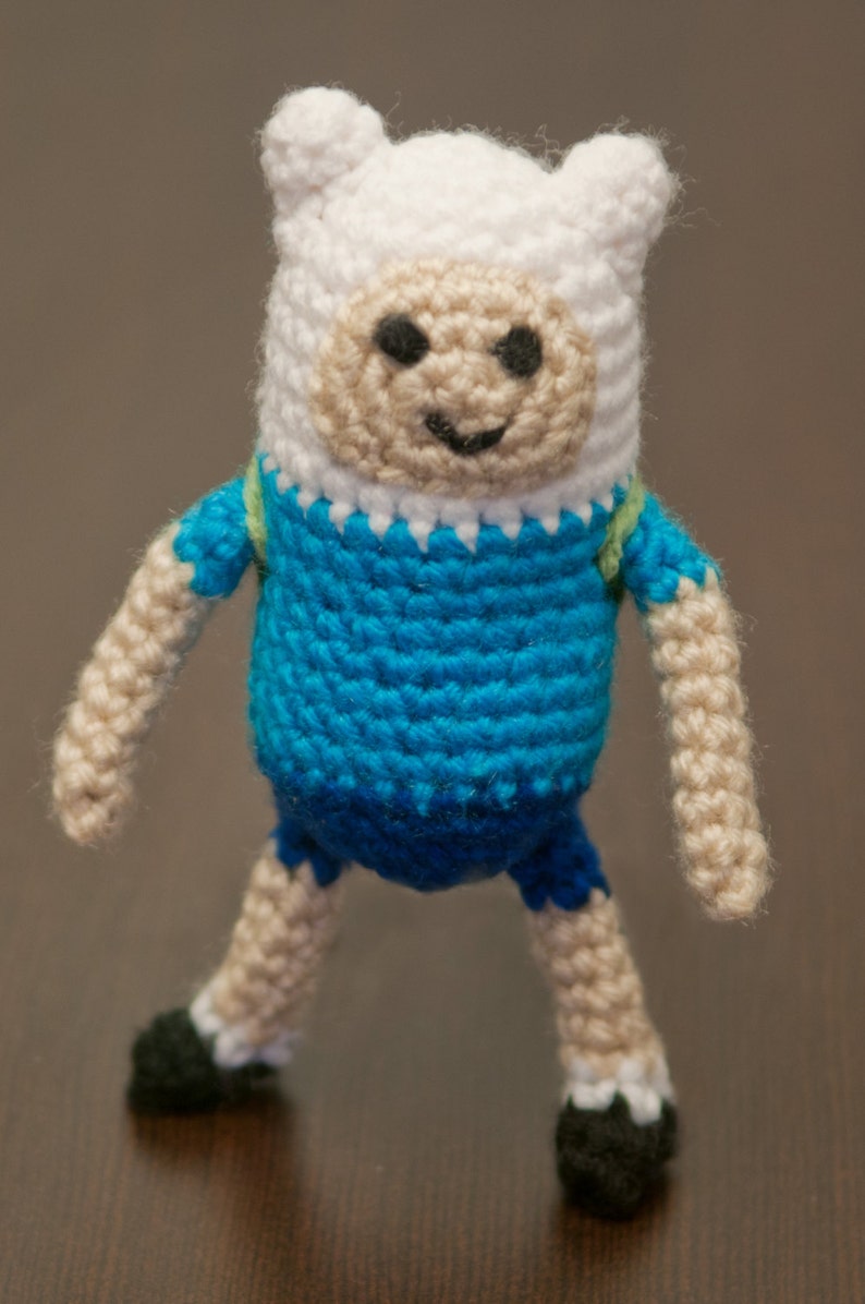 Finn the Human Adventure Time Amigurumi Crochet Pattern Etsy