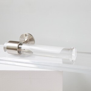 Lucite Toilet Paper Holder Chrome or Nickel Hardware, Lucite Bathroom Accessories, Tissue Roll Storage, Wall Mount TP Holder by Luxholdups