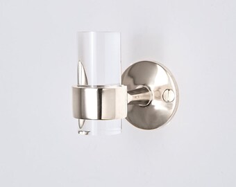 Lucite Robe Hook (Nickel or Chrome) - Towel Hook - Wall Hook - Wall Hook Modern - Hooks - Bathroom Hooks - Lucite - LuxHoldups