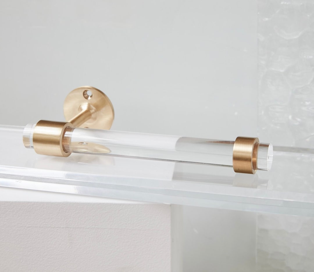 Acrylic and Polished Nickel Free Standing Toilet Paper Holder + Reviews