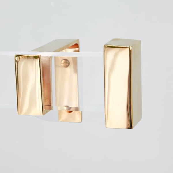 Brass End Cap for Lucite Curtain Rod, Luxholdups Hardware