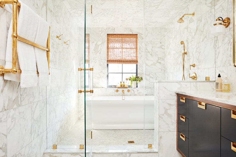 Lucite Shower Door Handles Polished Brass Satin Brass Etsy