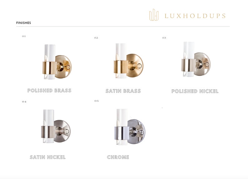 Luxholdups Lucite Towel Bar w/ Brass Brackets, Traditional Open Bracket Lucite Towel Rod w/ Polished Brass or Satin Brass Hardware image 10