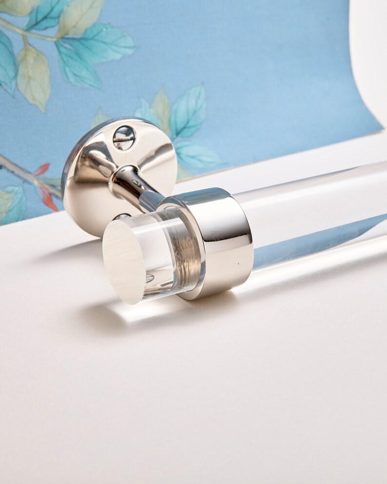 Traditional polished and satin brass towel bar