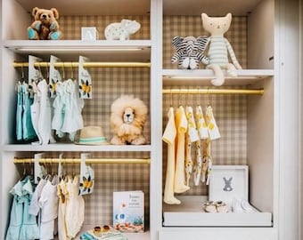 Organize Your Baby's Closet With This Stylish Wooden Divider - Temu