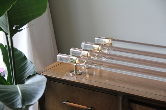 1 5 Dia Custom Cut Lucite Curtain Rod Polished Brass Etsy 1 5 Dia Custom Cut Lucite Curtain Rod Polished Brass Etsy